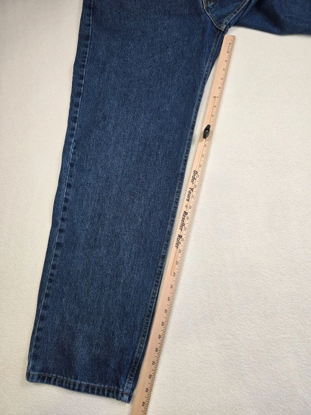 Levis Mens 550 Relaxed Fit Jeans W44 L34 100% Cotton Blue Denim